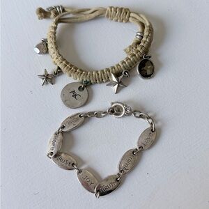 A&C Charm Style Bracelet Set of 2